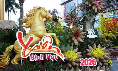 Nghệ thuật sắp đặt tại Đường hoa Xuân Menas 2026