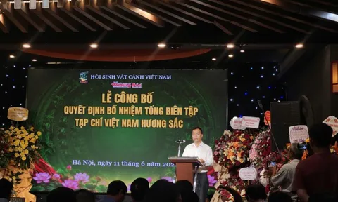 Hội Sinh vật cảnh Việt Nam bổ nhiệm Tổng Biên tập Tạp chí Việt Nam hương sắc